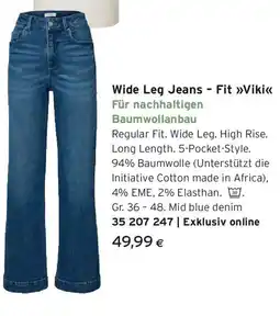 Tchibo Eduscho Wide leg jeans fit »viki Angebot