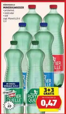 Hofer Roemerquelle Mineralwasser Angebot