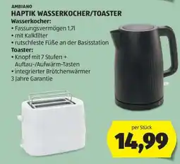 Hofer AMBIANO HAPTIK WASSERKOCHER/TOASTER Angebot