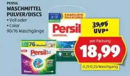 Hofer PERSIL WASCHMITTEL PULVER/DISCS Angebot