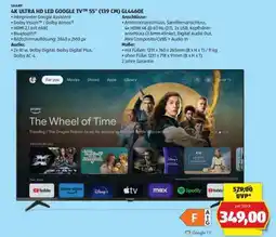 Hofer 4K ULTRA HD LED GOOGLE TV 55 (139 CM) 4T-C55GL4660E Angebot