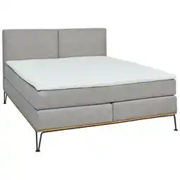 XXXLutz Boxspringbett 180/200 cm in Eichefarben, Hellgrau Angebot