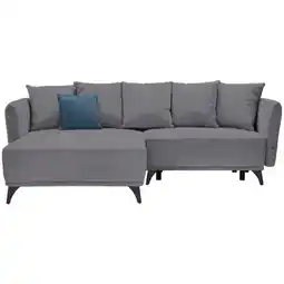 XXXLutz Ecksofa in Chenille Dunkelgrau Angebot