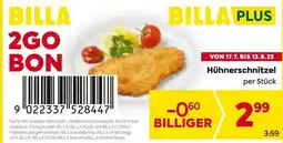 Billa Hühnerschnitzel Angebot