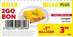 Billa Lasagne Angebot