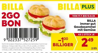 Billa BILLA immer gut Goudasemmel mit Gemüse Angebot