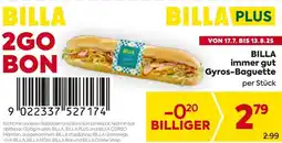 Billa BILLA immer gut Gyros-Baguette Angebot