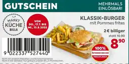 Billa Klassik-burger Angebot