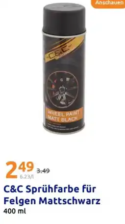 Action C&c sprühfarbe für felgen mattschwarz Angebot