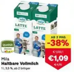 MPreis Mila Haltbare Vollmilch Angebot
