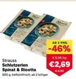 MPreis Strauss schlutzerlen spinat & ricotta Angebot