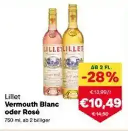 MPreis Lillet vermouth blanc oder rosé Angebot