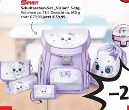 Pagro Diskont Schultaschen-Set „Vision" 5-tlg Angebot