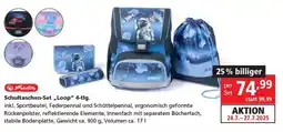 Pagro Diskont Schultaschen-Set „Loop" 4-tlg Angebot