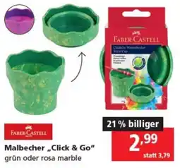 Pagro Diskont FABER-CASTELL Malbecher,,Click & Go Angebot