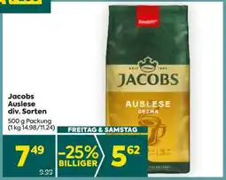 Billa Jacobs Auslese div. Sorten Angebot