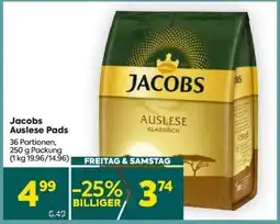 Billa Jacobs Auslese Pads Angebot