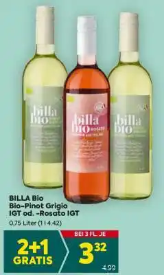 Billa BILLA Bio Bio-Pinot Grigio IGT od. -Rosato IGT Angebot
