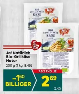 Billa Ja! Natürlich Bio-Grillkäse Natur Angebot