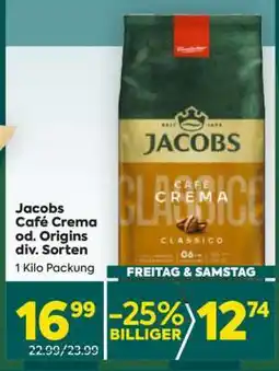 Billa Jacobs Café Crema od. Origins div. Sorten Angebot