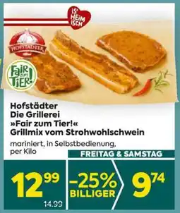 Billa Hofstädter Die Grillerei Fair zum Tier! Grillmix vom Strohwohlschwein Angebot