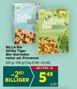 Billa BILLA Bio White Tiger Bio-Garnelen Natur od. Provence Angebot