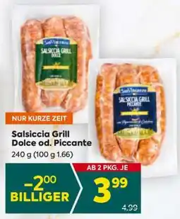 Billa Salsiccia Grill Dolce od. Piccante Angebot