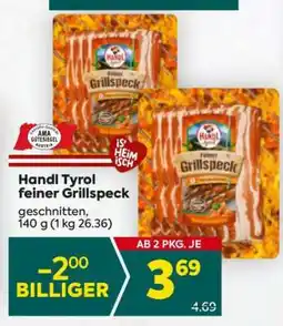 Billa Handl Tyrol Feiner Grillspeck Angebot
