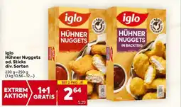 Billa Iglo Hühner Nuggets od. Sticks div. Sorten Angebot