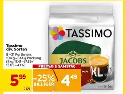 Billa Tassimo div. Sorten Angebot