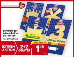 Billa Schärdinger Käsescheiben div. Sorten Angebot