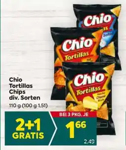 Billa Chio Tortillas Chips div. Sorten Angebot