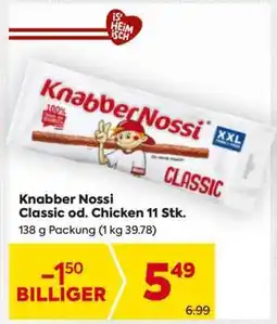 Billa Knabber Nossi Classic od. Chicken 11 Stk Angebot