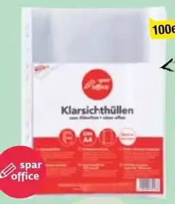 Maximarkt Spar Office Klarsichthüllen A4 Angebot