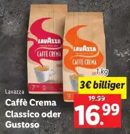 Lidl Caffè Crema Classico oder Gustoso Angebot