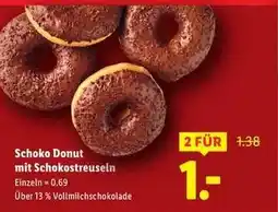 Lidl Schoko Donut mit Schokostreuseln Angebot