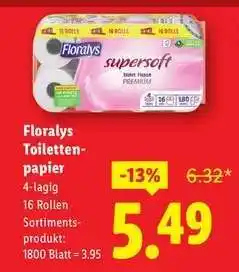 Lidl Florays Toilettenpapier Angebot