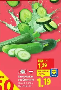 Lidl Snack Gurken aus Österreich Angebot