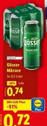 Lidl GÖSSER MÄRZEN Angebot