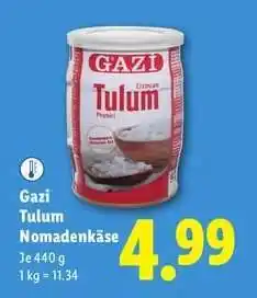 Lidl Gazi Tulum Nomadenkäse Angebot
