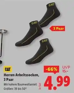 Lidl Herren Arbeitssocken, 3 Paar Angebot