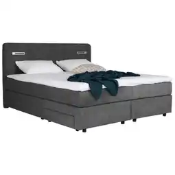 XXXLutz Boxspringbett 180/200 cm in Dunkelgrau Angebot