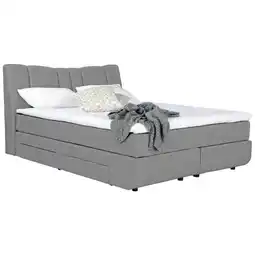 XXXLutz Boxspringbett 180/200 cm in Blau, Grau Angebot