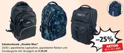 Pagro Diskont Schulrucksack Double Max Angebot