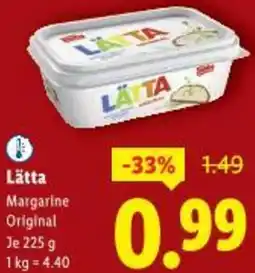 Lidl Lätta Margarine Original Angebot