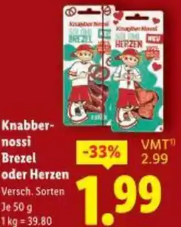 Lidl Knabber nossi Brezel oder Herzen Angebot