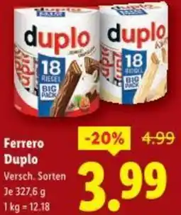 Lidl Ferrero Duplo Angebot