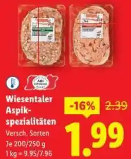 Lidl Wiesentaler Aspik- spezialitäten Angebot
