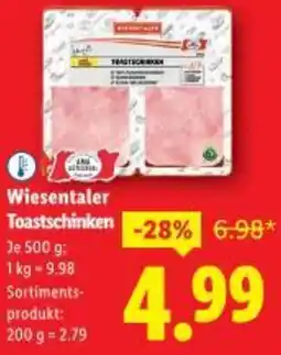 Lidl Wiesentaler Toastschinken Angebot