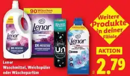 Lidl Lenor Waschmittel, Weichspüler oder Wäscheparfüm Angebot